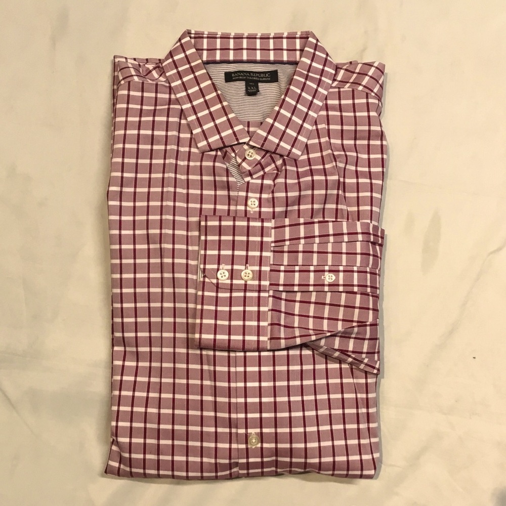 Banana Republic Non Iron Tailored Slim Fit Shirt